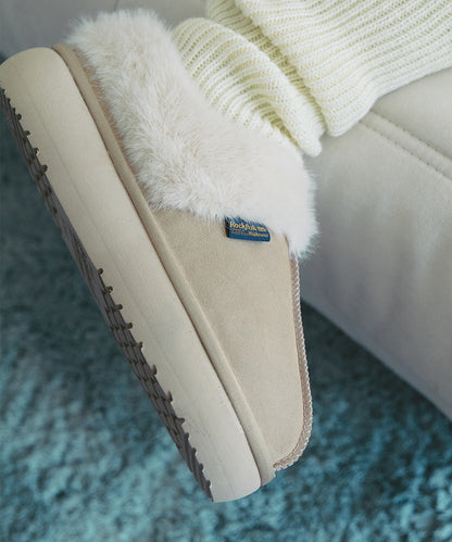 รองเท้าเปิดส้น CLOUDY FLATFORM FUR MULE - SAND