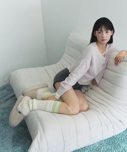 รองเท้าเปิดส้น CLOUDY FLATFORM FUR MULE - SAND