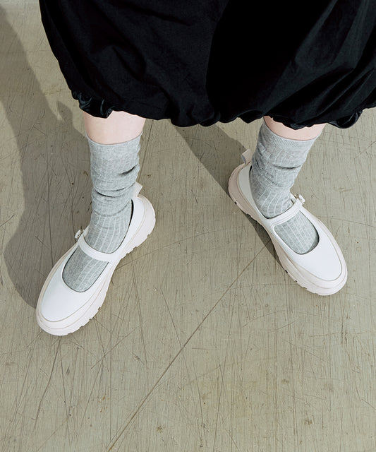 FLATFORM STRAP MARYJANE - IVORY