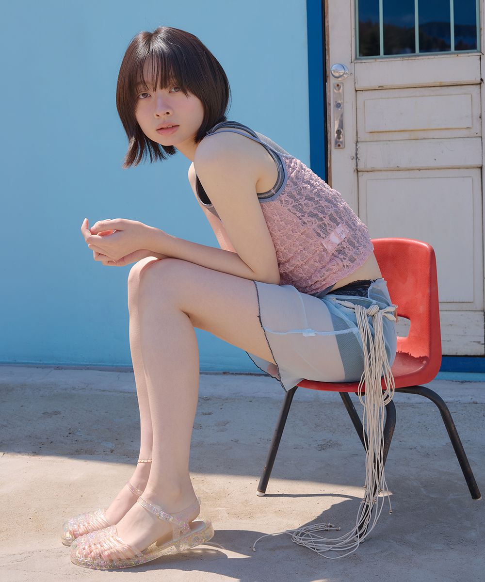 รองเท้าเจลลี่ GLAIR STRAPPY SANDALS - CLEAR STAR