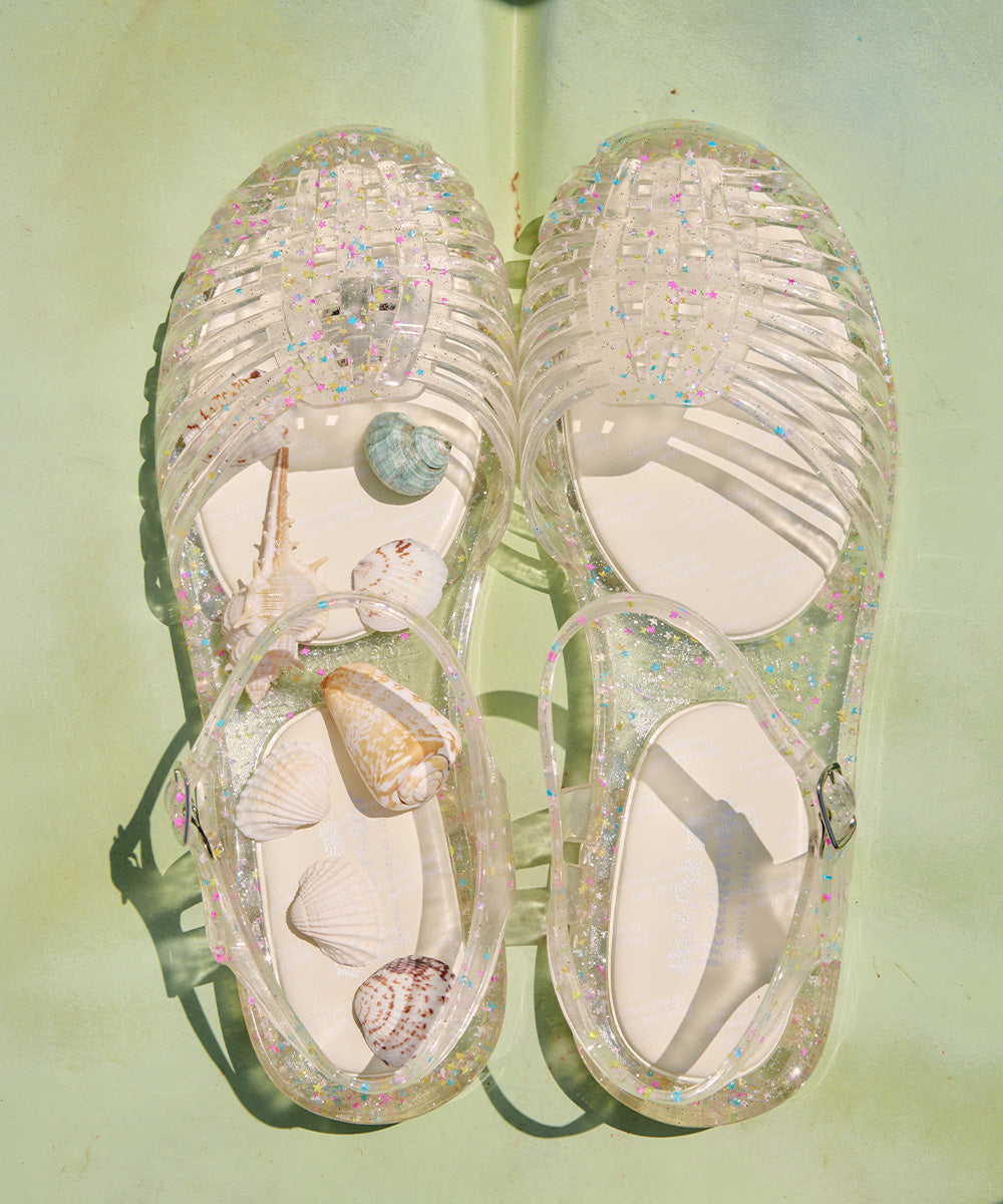 รองเท้าเจลลี่ GLAIR STRAPPY SANDALS - CLEAR STAR