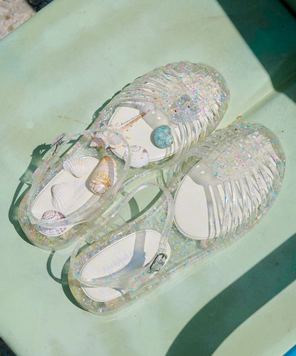 รองเท้าเจลลี่ GLAIR STRAPPY SANDALS - CLEAR STAR