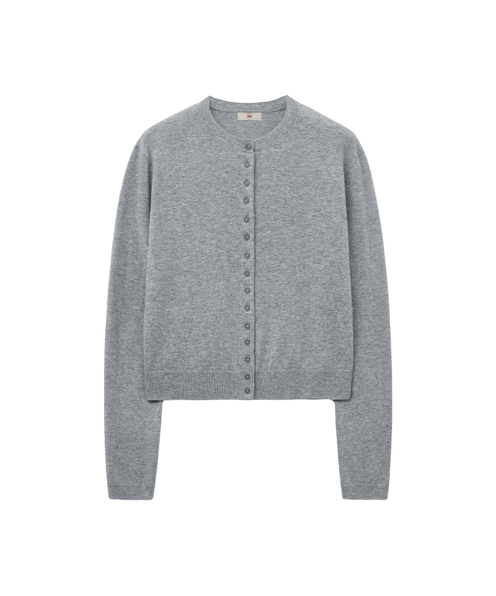เสื้อคาร์ดิแกน CLASSIC WOOL CARDIGAN - GREY