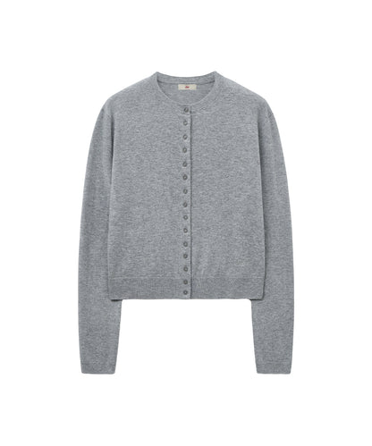 เสื้อคาร์ดิแกน CLASSIC WOOL CARDIGAN - GREY