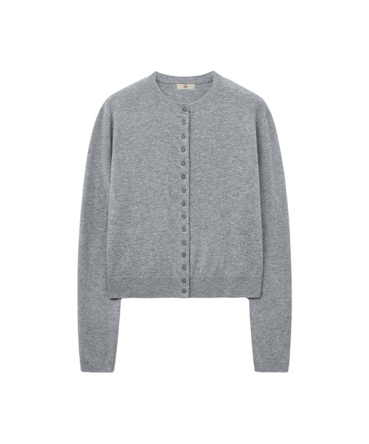 เสื้อคาร์ดิแกน CLASSIC WOOL CARDIGAN - GREY