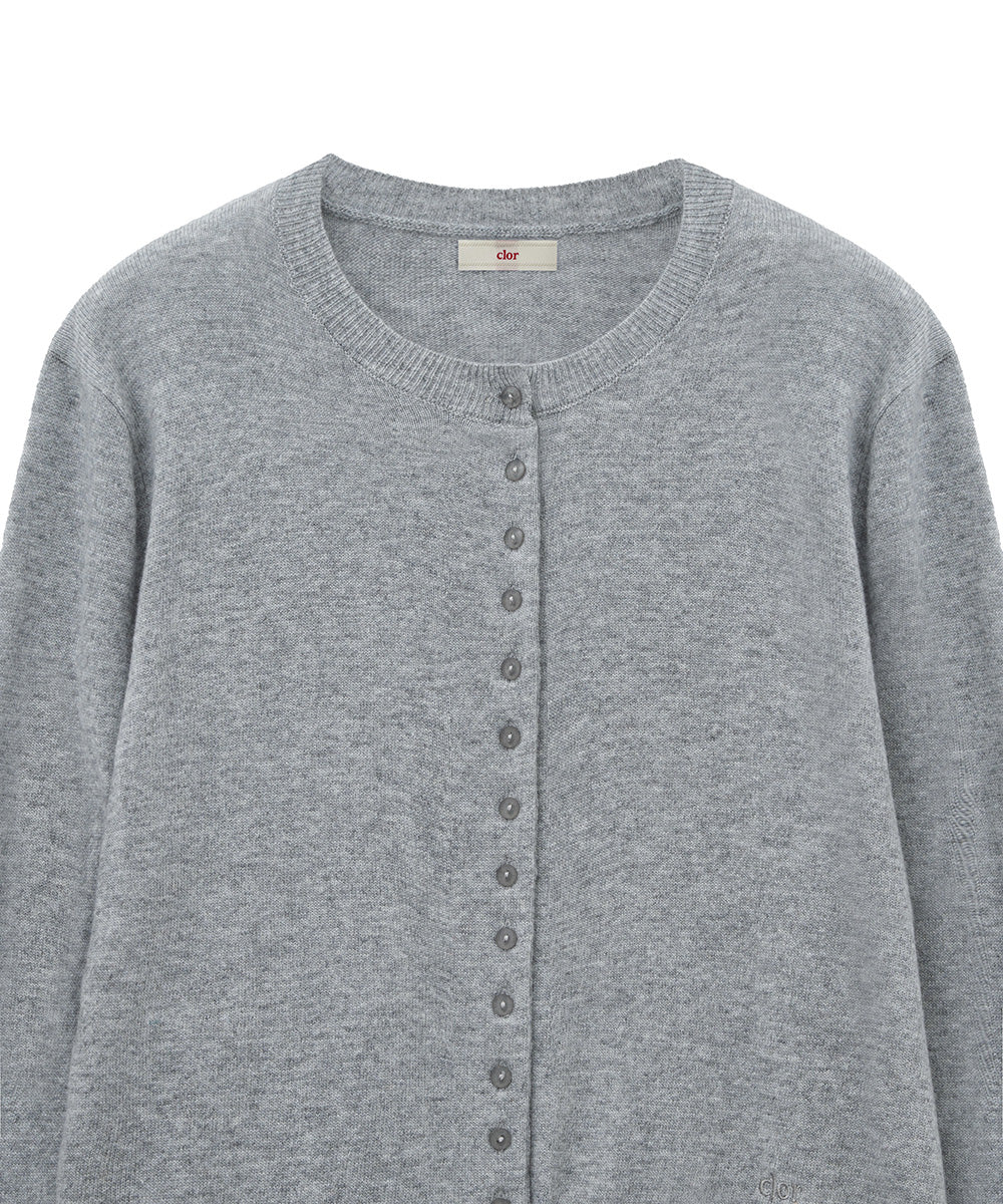 เสื้อคาร์ดิแกน CLASSIC WOOL CARDIGAN - GREY
