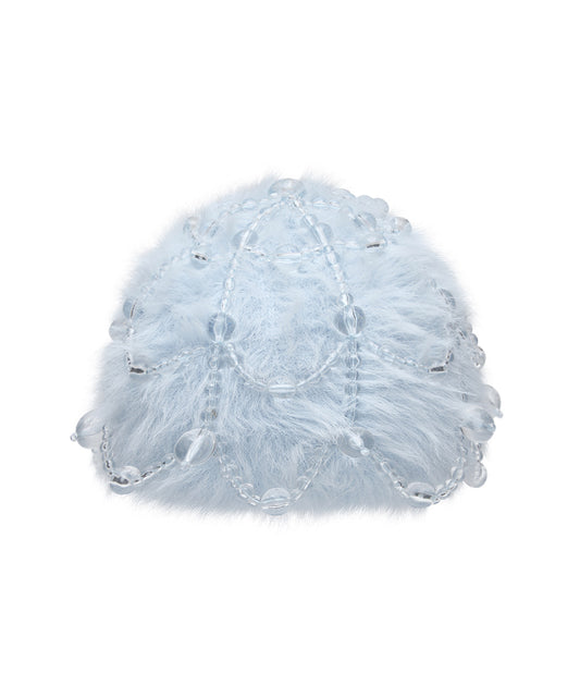 หมวกบีนนี่ X SUSAN FANG FURRY BUBBLE HAT - SKY BLUE