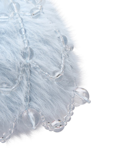 X SUSAN FANG FURRY BUBBLE HAT - SKY BLUE