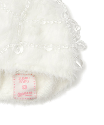 หมวกบีนนี่ X SUSAN FANG FURRY BUBBLE HAT - WHITE
