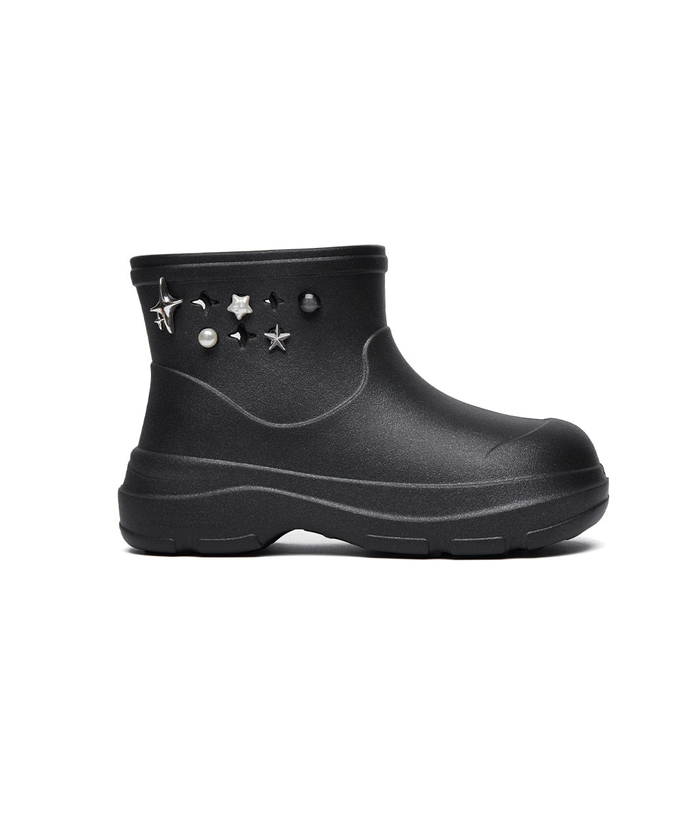 HAYDEN V2 SHORT BOOTS - BLACK GLITTER