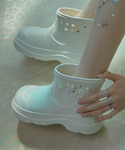 รองเท้าบูท HAYDEN V2 SHORT BOOTS - CREAM