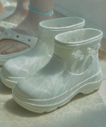 รองเท้าบูท HAYDEN V2 SHORT BOOTS - CREAM