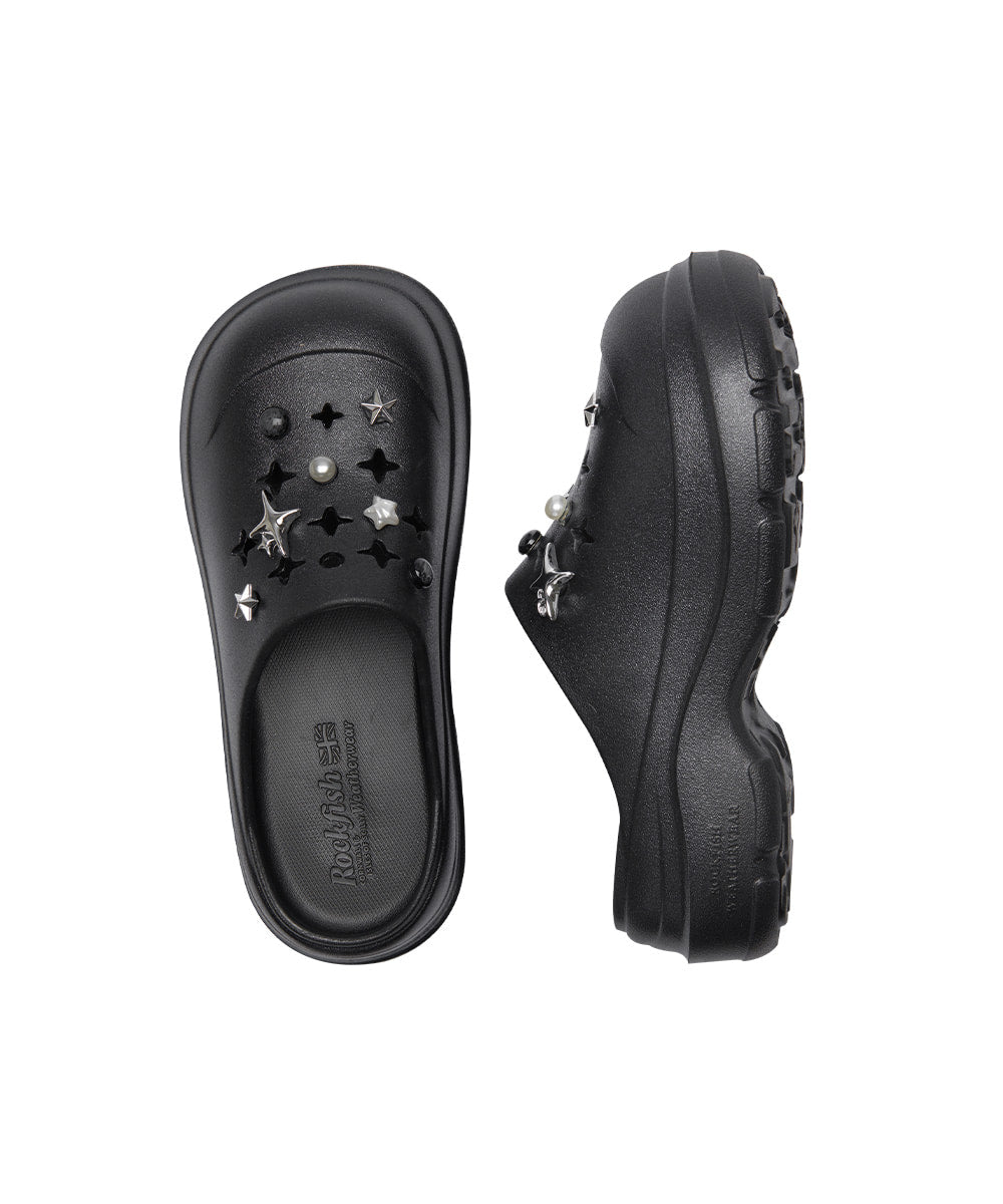 รองเท้าเปิดส้น HAYDEN V2 CLOG - BLACK GLITTER