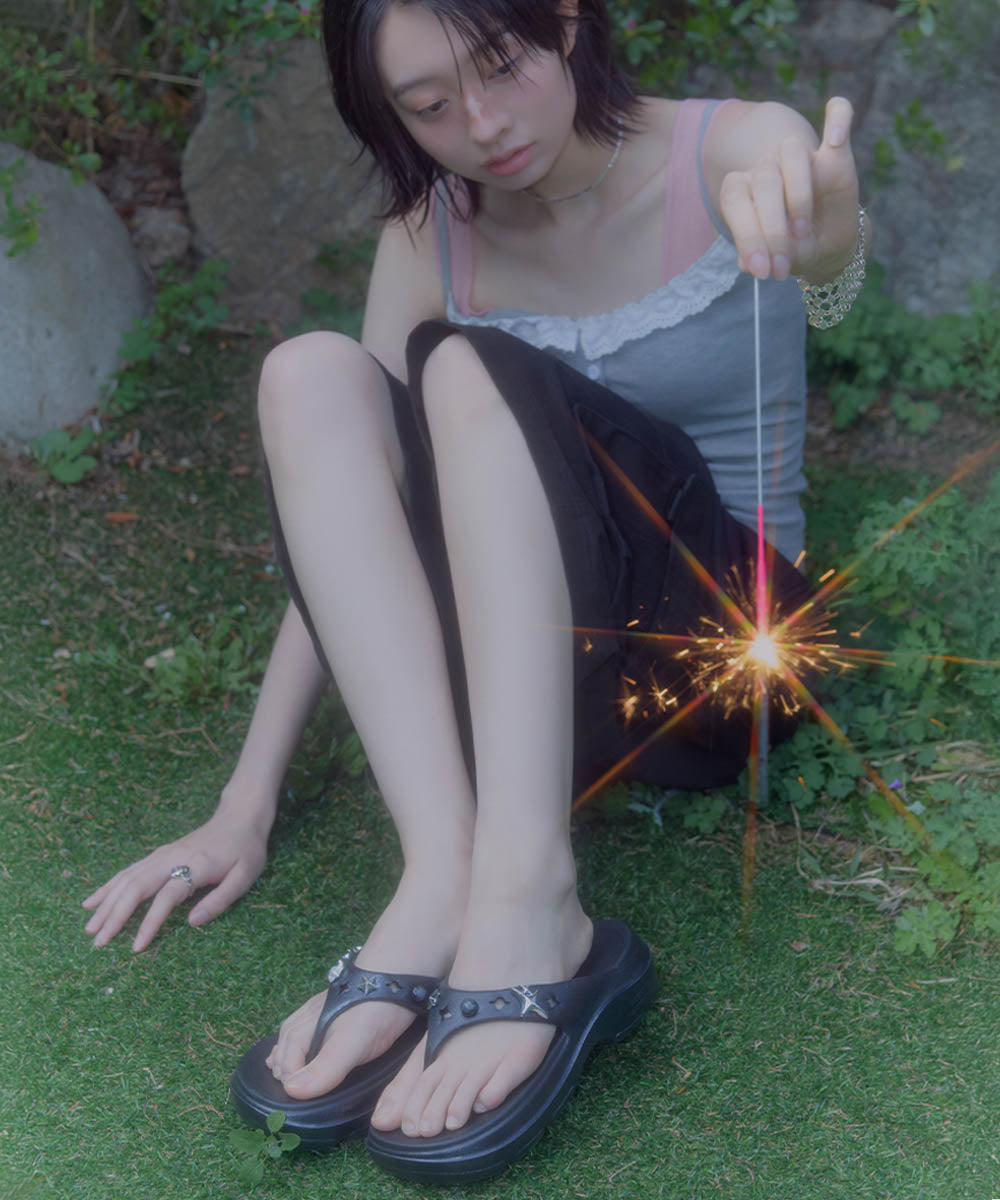 รองเท้าแตะ HAYDEN V2 FLIPFLOP - BLACK GLITTER