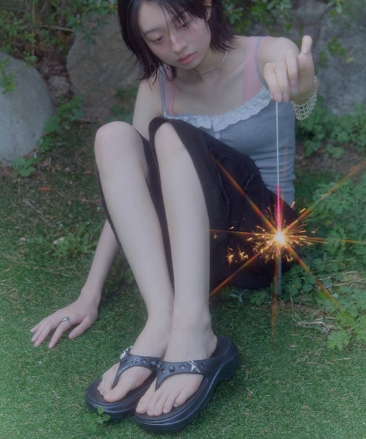รองเท้าแตะ HAYDEN V2 FLIPFLOP - BLACK GLITTER
