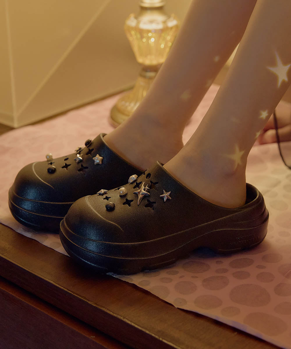 รองเท้าเปิดส้น HAYDEN V2 CLOG - BLACK GLITTER