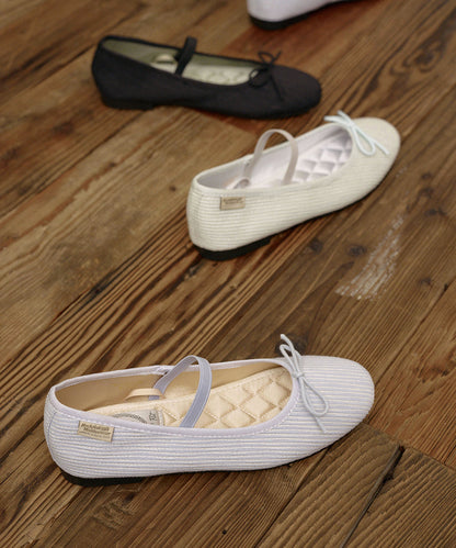 รองเท้าลำลอง HAZEL RIBBON FLAT - BLUE