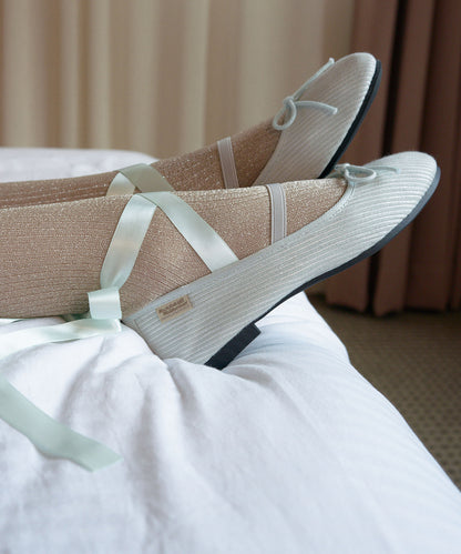รองเท้าลำลอง HAZEL RIBBON FLAT - MINT