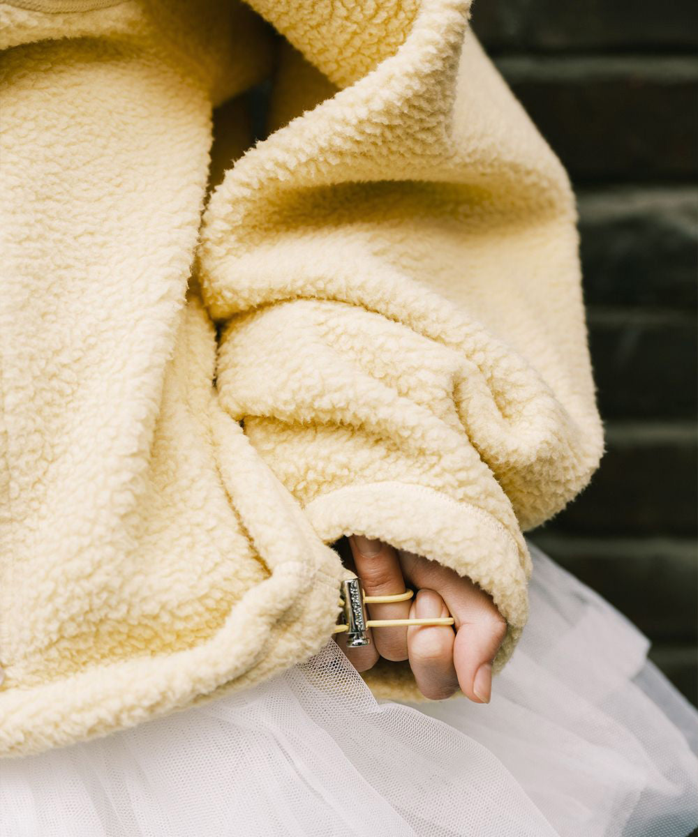 เสื้อสเวตเตอร์ HALF-ZIP FLEECE - YELLOW