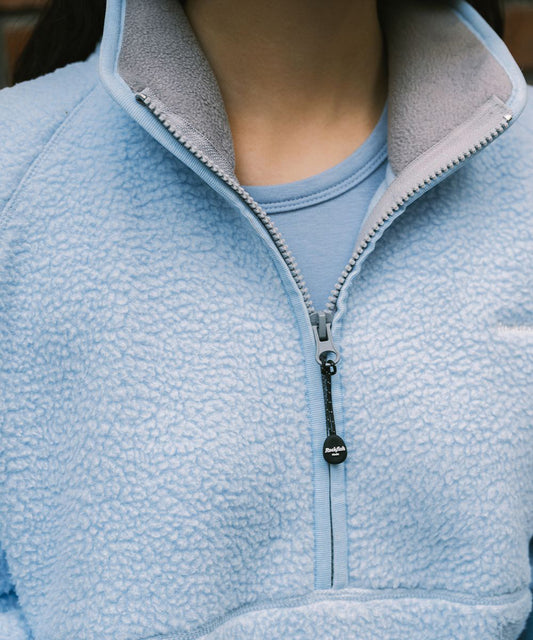 เสื้อสเวตเตอร์  HALF-ZIP FLEECE - SKY BLUE