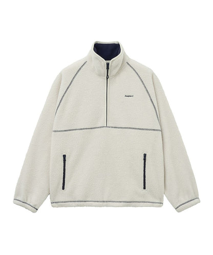 เสื้อสเวตเตอร์ HALF-ZIP FLEECE - IVORY