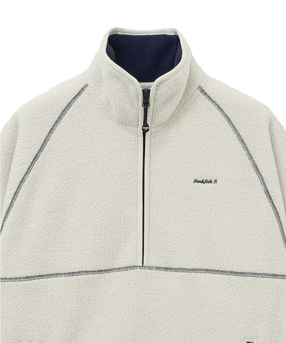 เสื้อสเวตเตอร์ HALF-ZIP FLEECE - IVORY