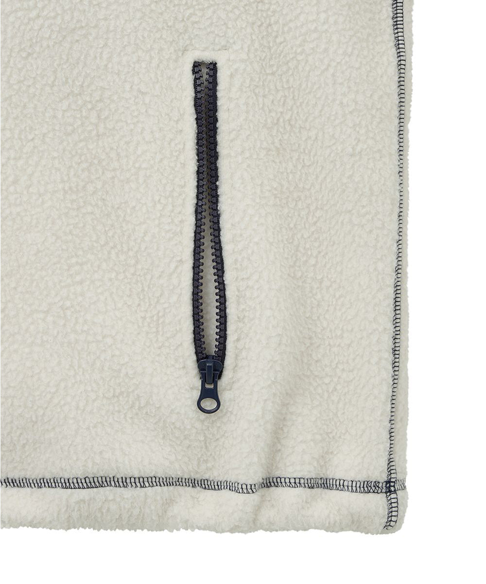 เสื้อสเวตเตอร์ HALF-ZIP FLEECE - IVORY