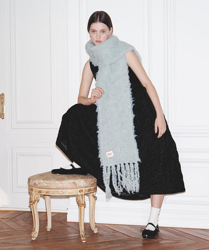 ผ้าพันคอ  OVERSIZED SHAGGY SCARF - MINT