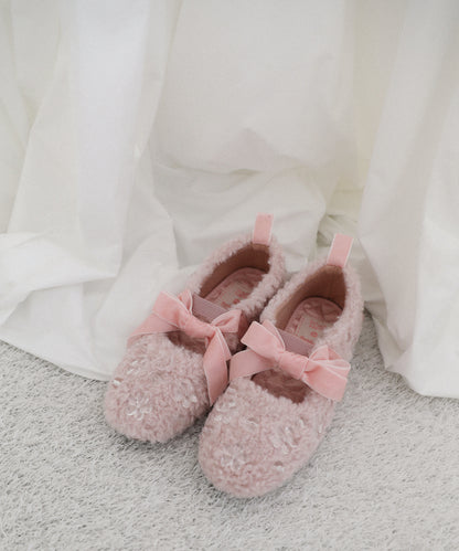 รองเท้าแมรี่เจน X SUSAN FANG FURRY MARYJANE - PINK