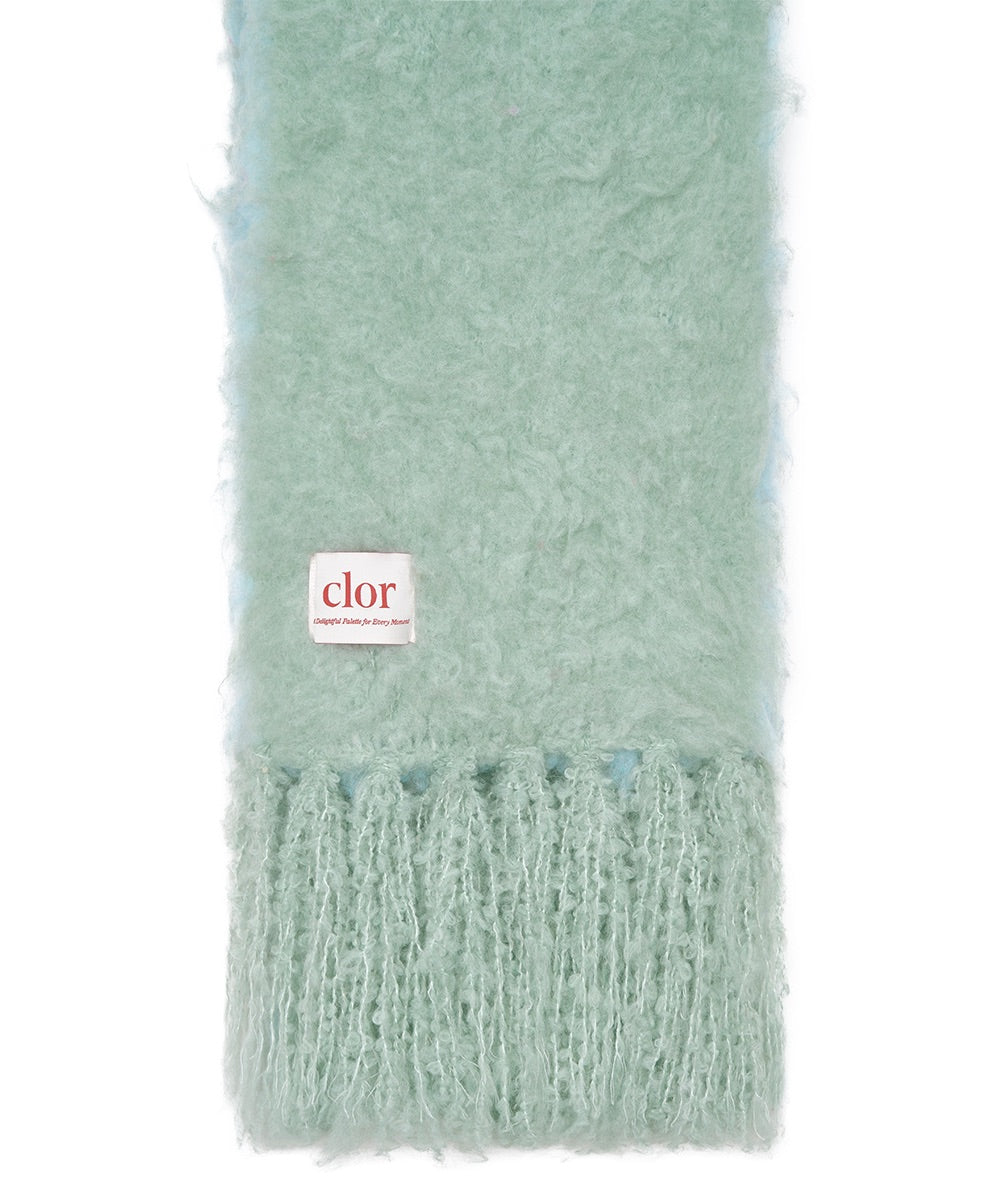 ผ้าพันคอ  OVERSIZED SHAGGY SCARF - MINT
