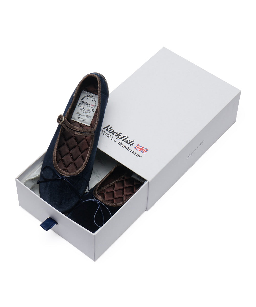 รองเท้าแมรี่เจน BELLA MARYJANES(PEBBLE SOLE) - NAVY