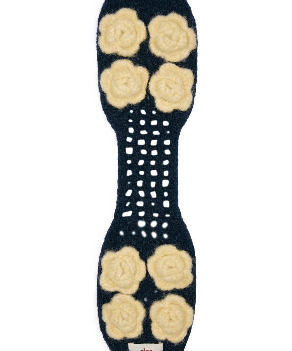 ที่ปิดหูกันหนาว HANDMADE FLOWER CROCHET EARMUFF - NAVY