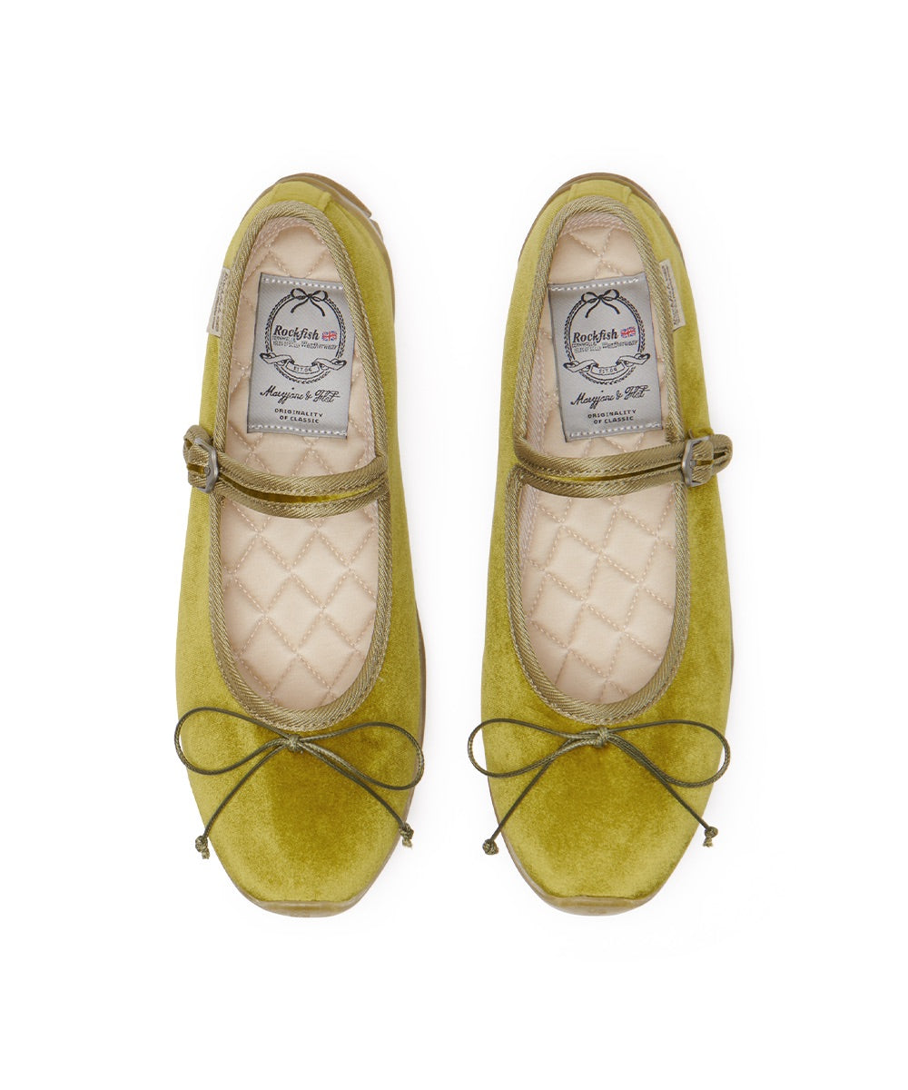 รองเท้าแมรี่เจน BELLA MARYJANES(PEBBLE SOLE) - OLIVE