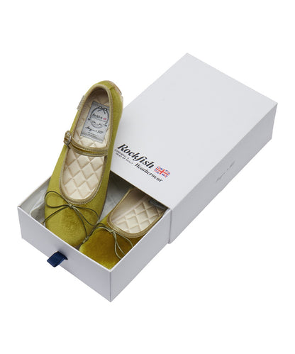 รองเท้าแมรี่เจน BELLA MARYJANES(PEBBLE SOLE) - OLIVE