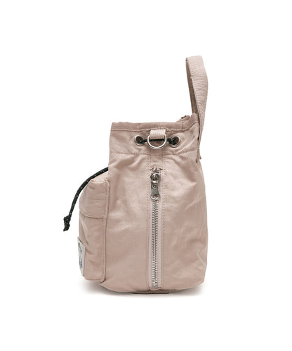 กระเป๋าสะพายข้าง NYLON DRAWSTRING MINI BAG - PINK BEIGE