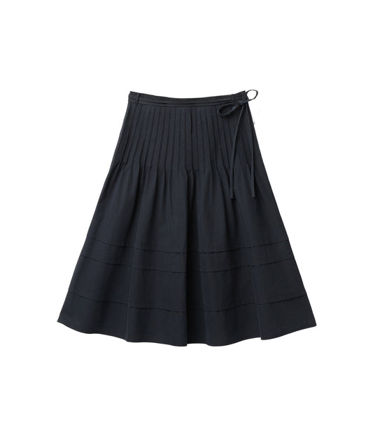 กระโปรงพลีท PINTUCK SKIRT - NAVY