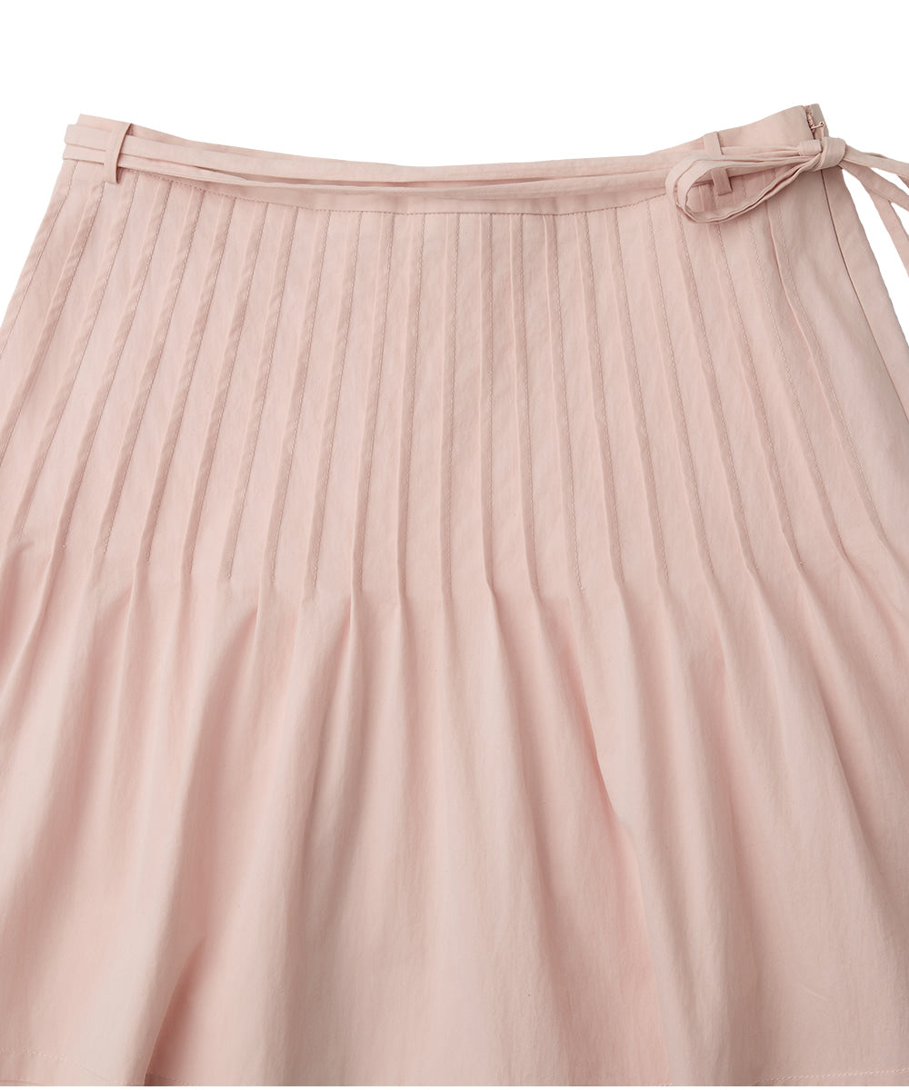 กระโปรงพลีท PINTUCK SKIRT - PINK