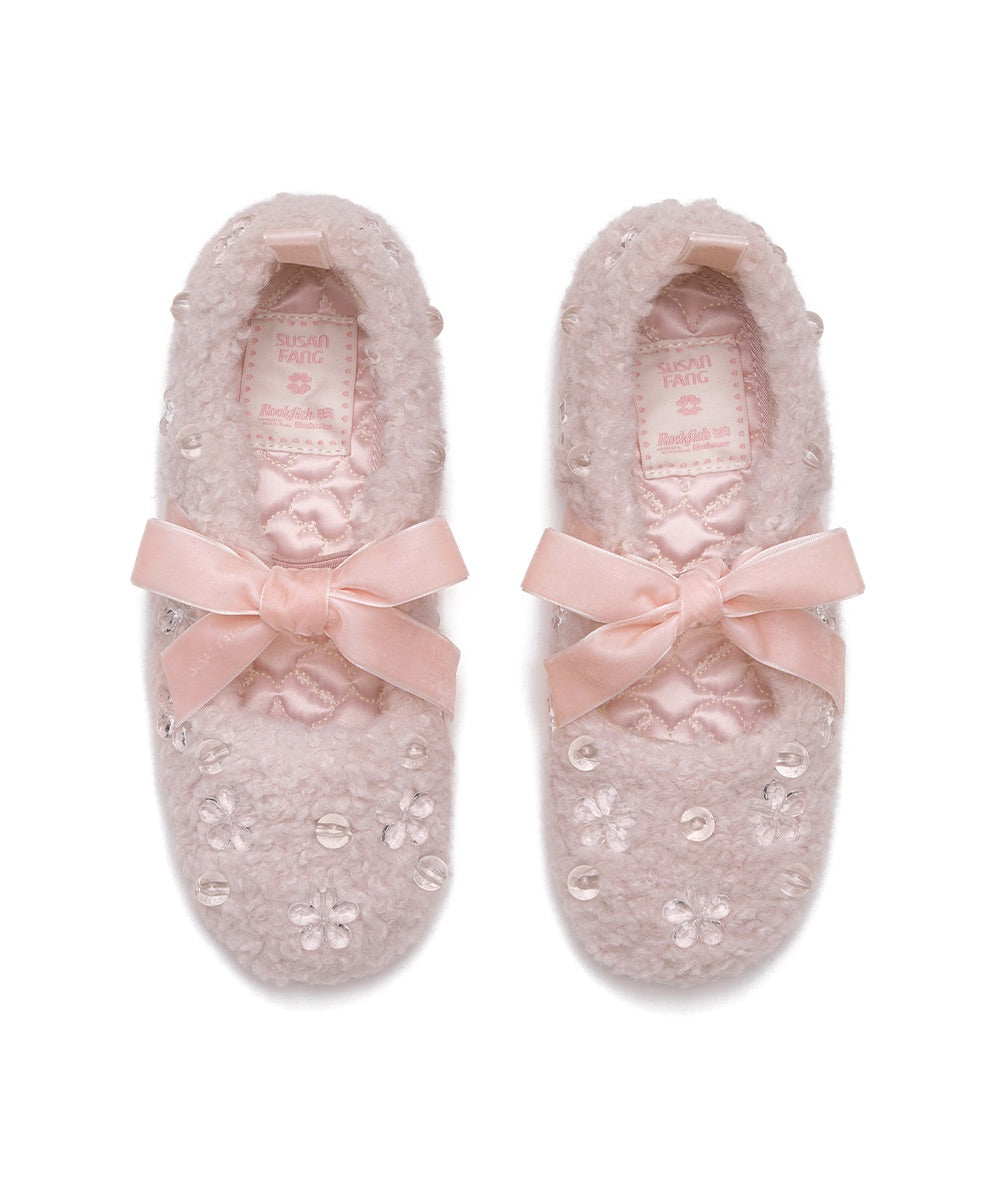 รองเท้าแมรี่เจน X SUSAN FANG FURRY MARYJANE - PINK