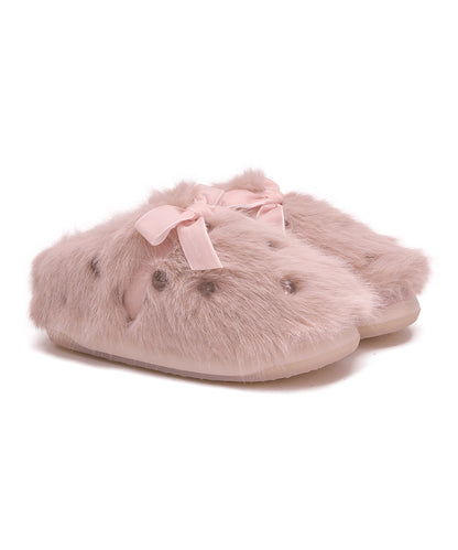 X SUSAN FANG FURRY MULE - PINK