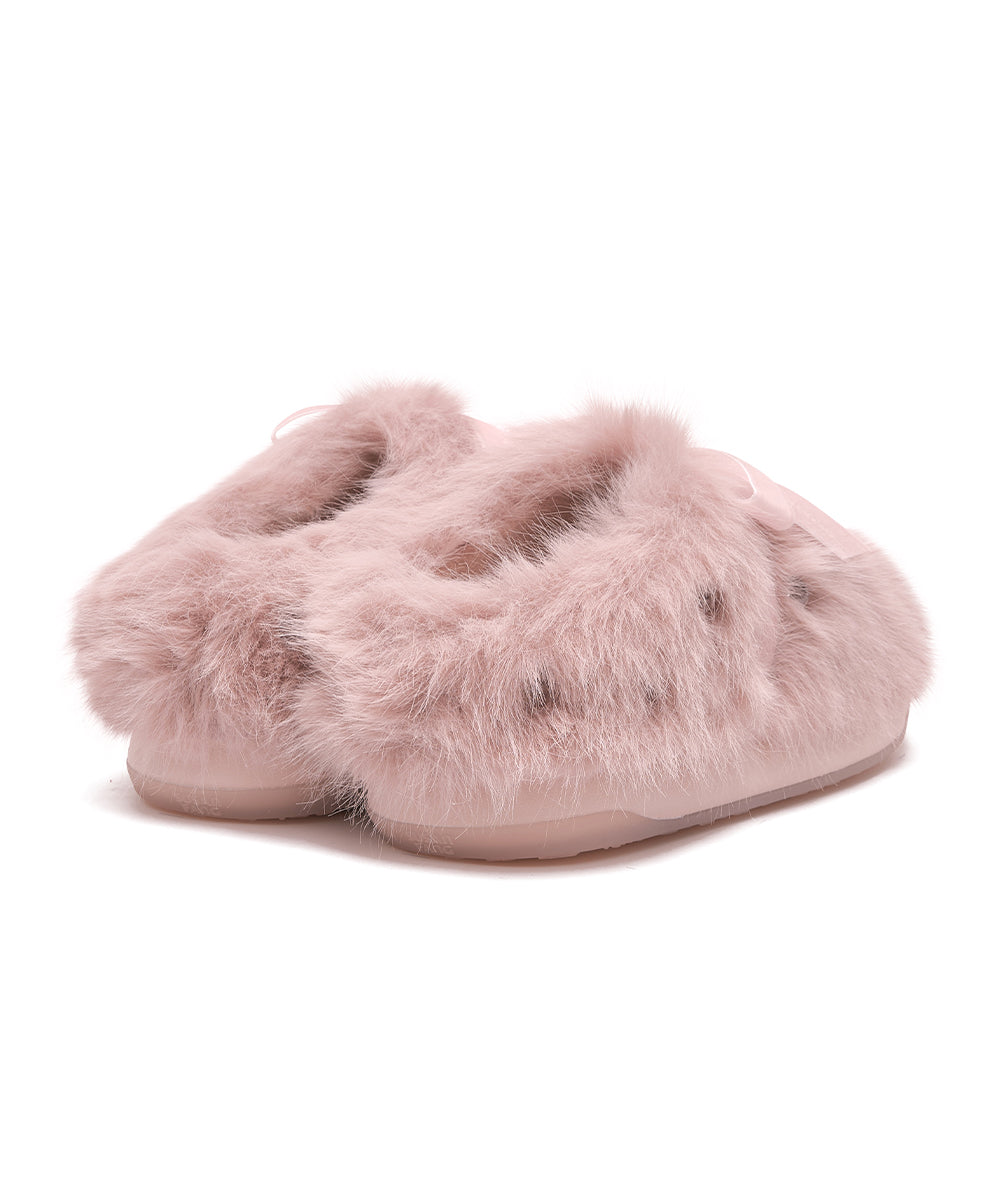 X SUSAN FANG FURRY MULE - PINK