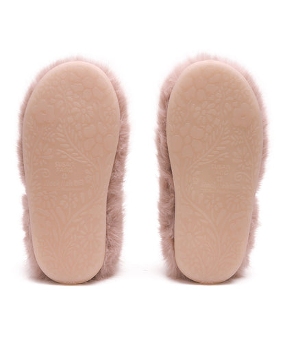 X SUSAN FANG FURRY MULE - PINK