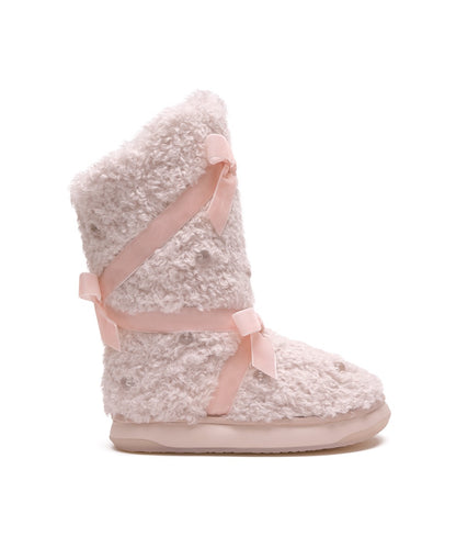 รองเท้าบูทกันหนาว X SUSAN FANG FURRY MIDDLE BOOTS - PINK