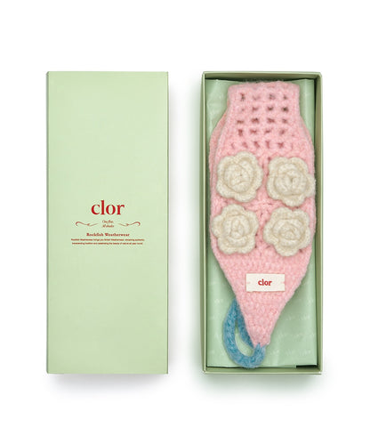 ที่ปิดหูกันหนาว HANDMADE FLOWER CROCHET EARMUFF - PINK