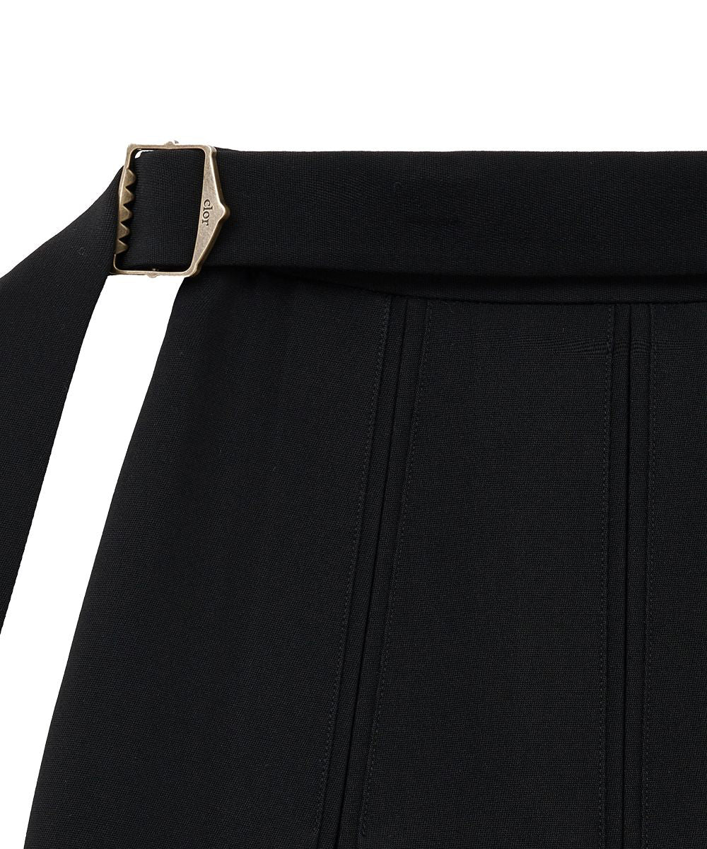 กระโปรงพลีท PLEATS SKIRT - BLACK