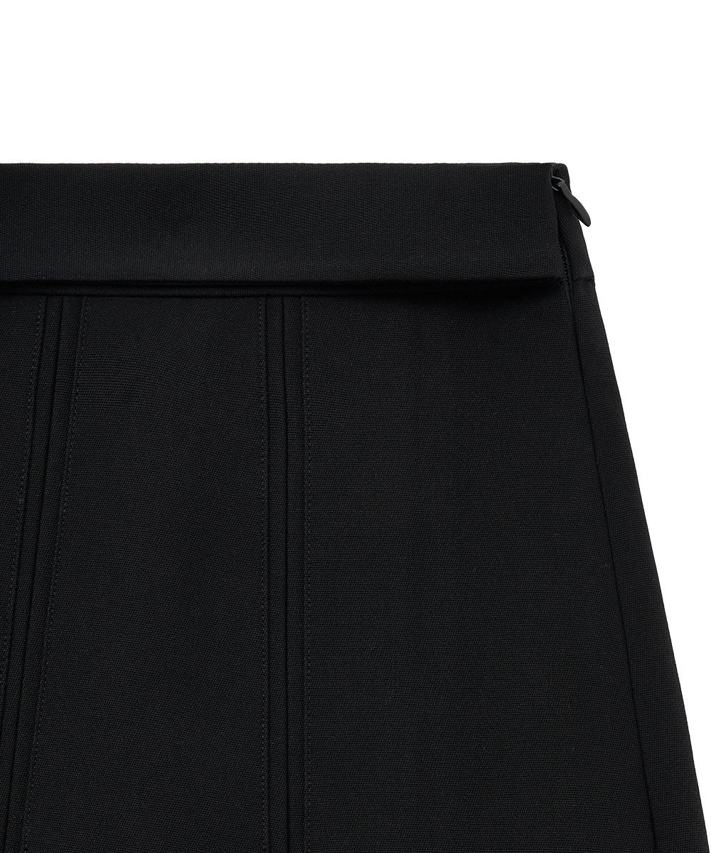 กระโปรงพลีท PLEATS SKIRT - BLACK