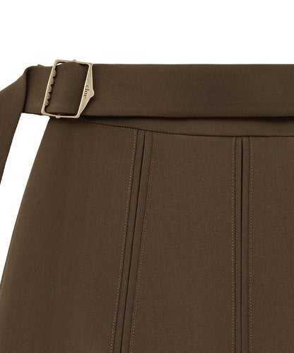 กระโปรงพลีท PLEATS SKIRT - BROWN