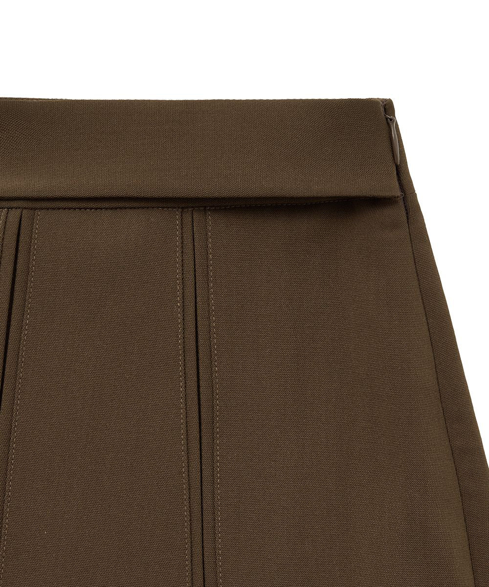 กระโปรงพลีท PLEATS SKIRT - BROWN