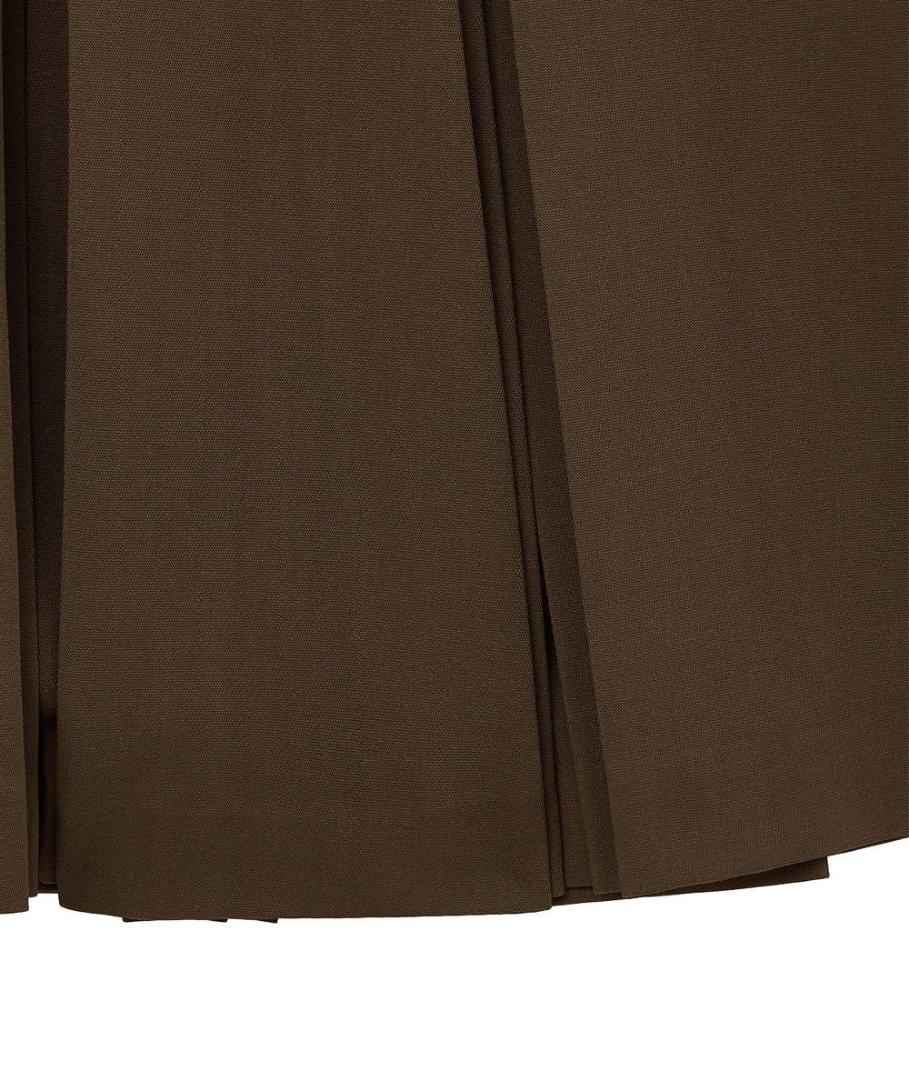 กระโปรงพลีท PLEATS SKIRT - BROWN