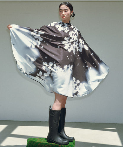 รองเท้าบูท X MINJUKIM FLORAL SHADOW BOOTS LONG - BLACK