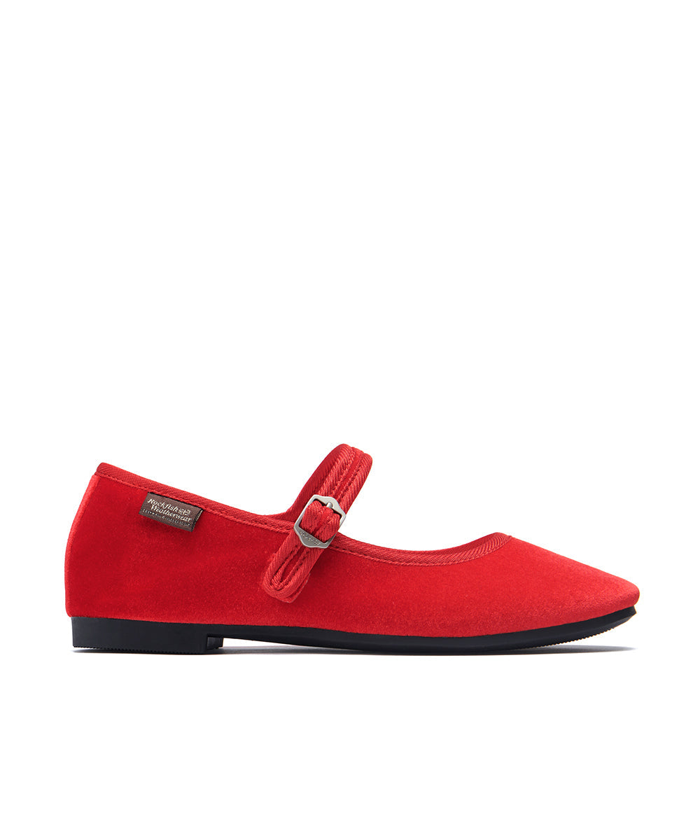 รองเท้าแมรี่เจน BELLA QUILTED MARYJANE - RED